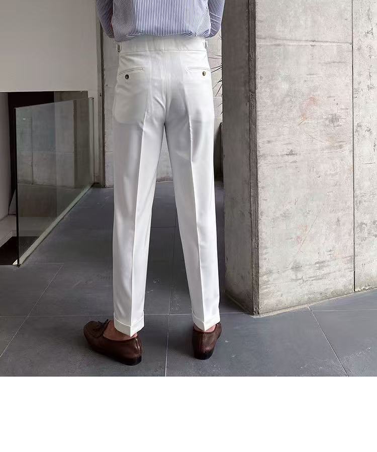 2026 High-Waisted Straight-Leg Casual Trousers
