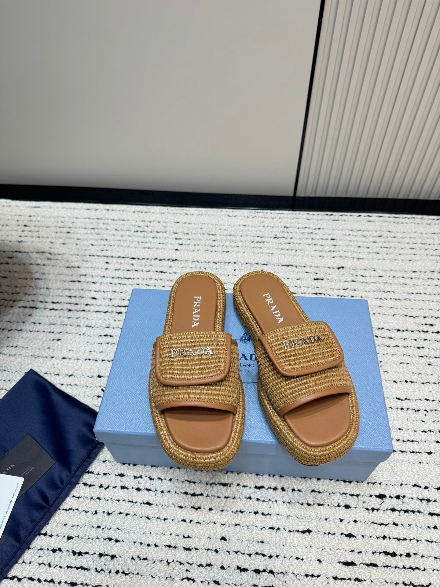 PRA* 24 New Straw Shoes Slippers 1:1 VIP