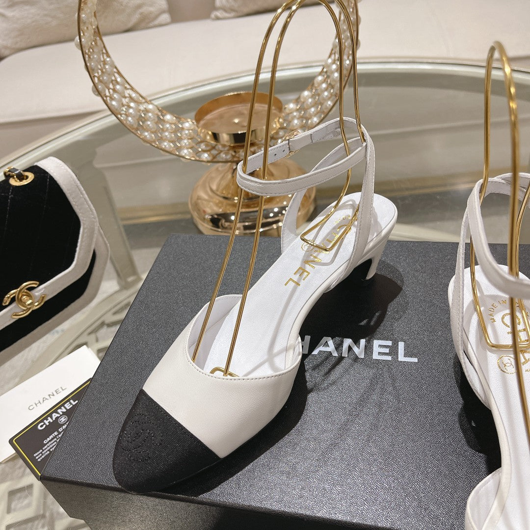 CHAN * 24 new style cat heel sandalsVIP1：1