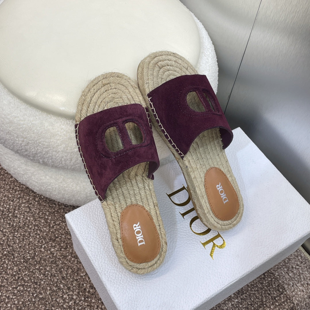 DIO* 24 new CD pig nose woven fisherman shoes
