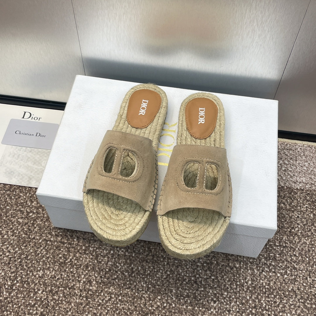 DIO* 24 new CD pig nose woven fisherman shoes