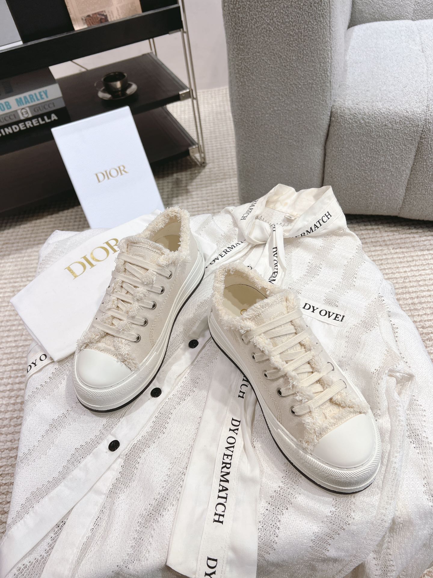 DIO* 24 New Embroidered Flowing Mustache Sneakers 1:1 VIP