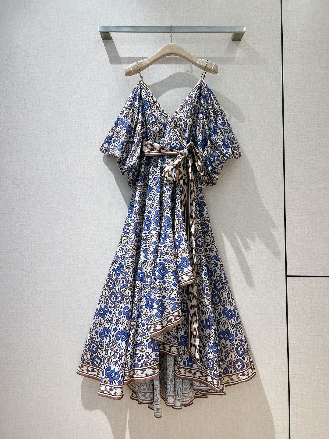 ZIMMERM* Wrap-Tie Midi Dress