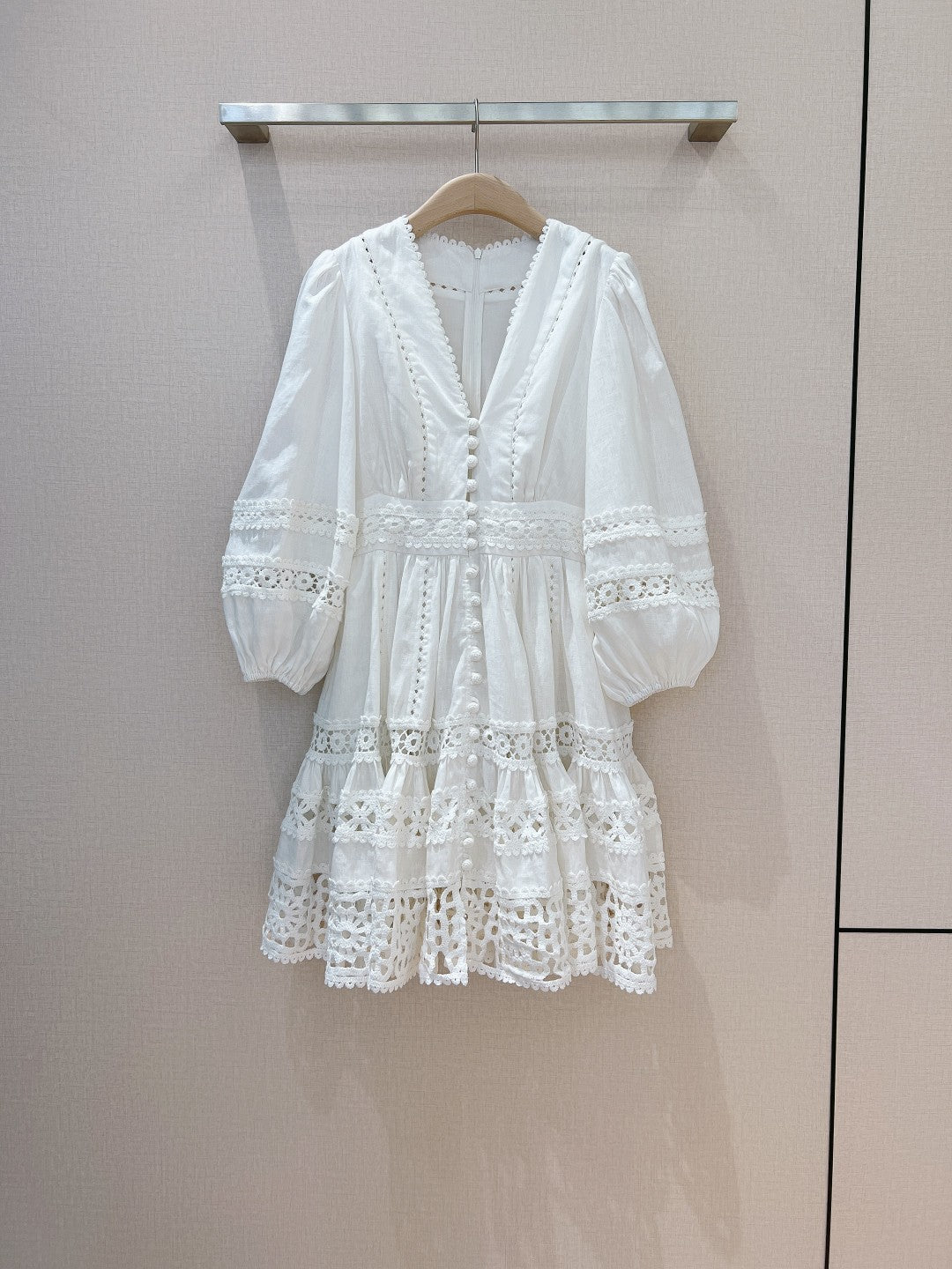 ZIMMERM* paneled V-neck dress