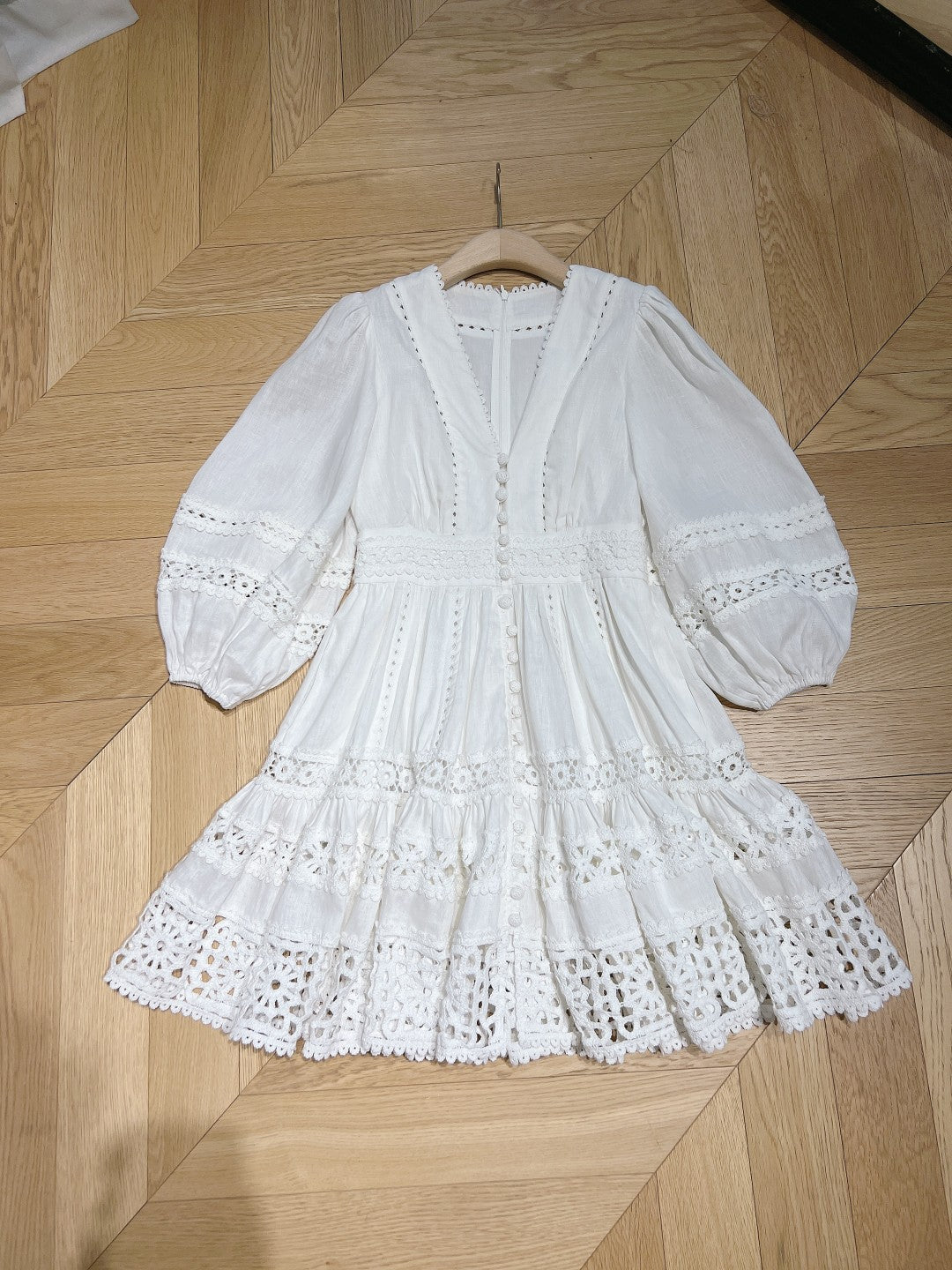 ZIMMERM* paneled V-neck dress