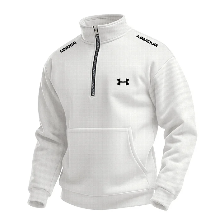 Men's Waffle Turtleneck Half Zip Hoodie