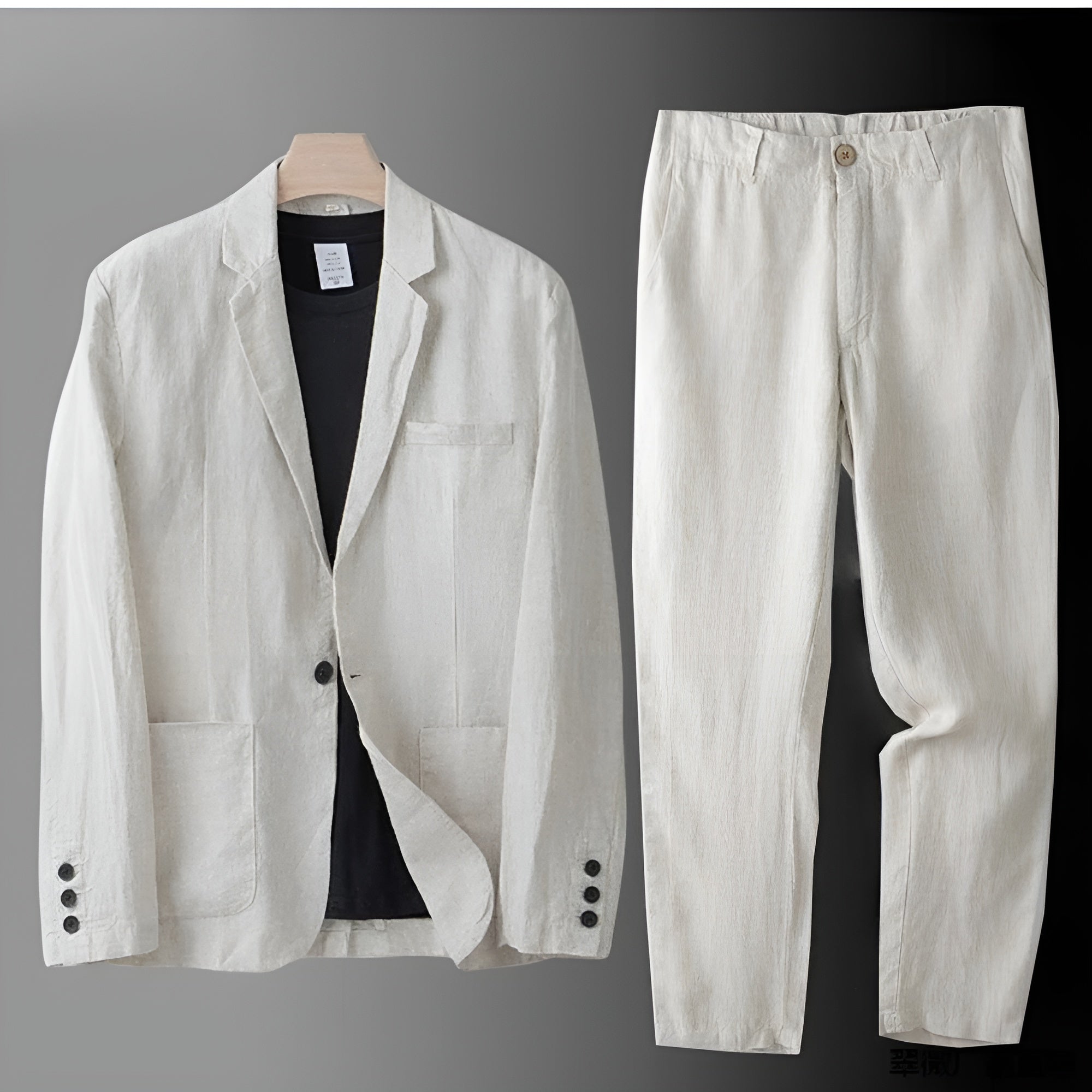 Alberto Conjunto de lino elegante