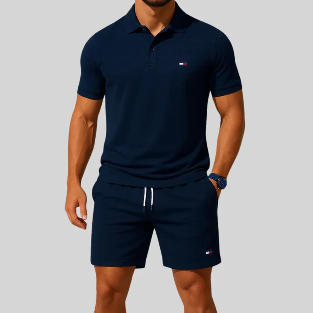 TM Men’s Casual Polo & Shorts Set