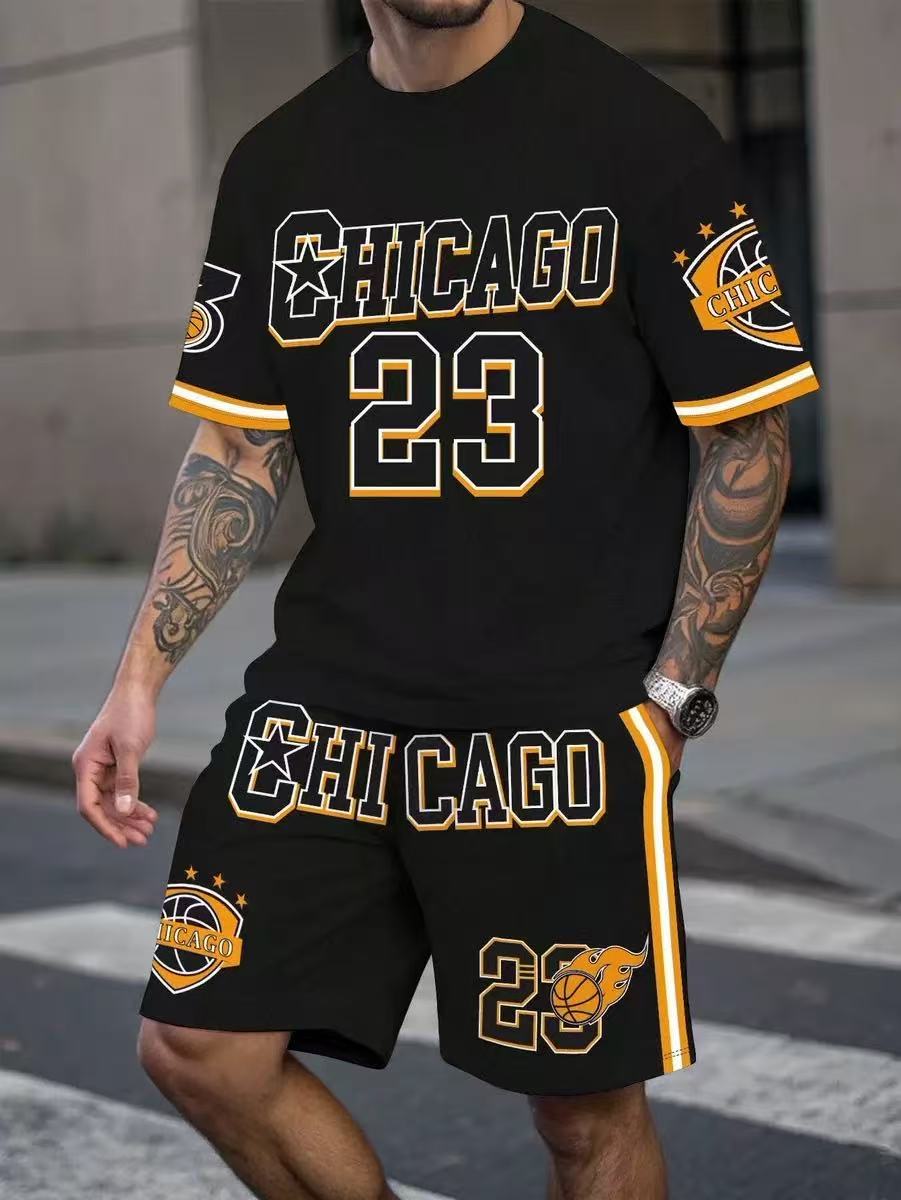 Men's Printed Jersey Set