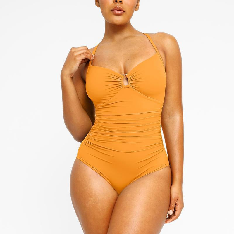 U-Ring Cutout Swimsuit