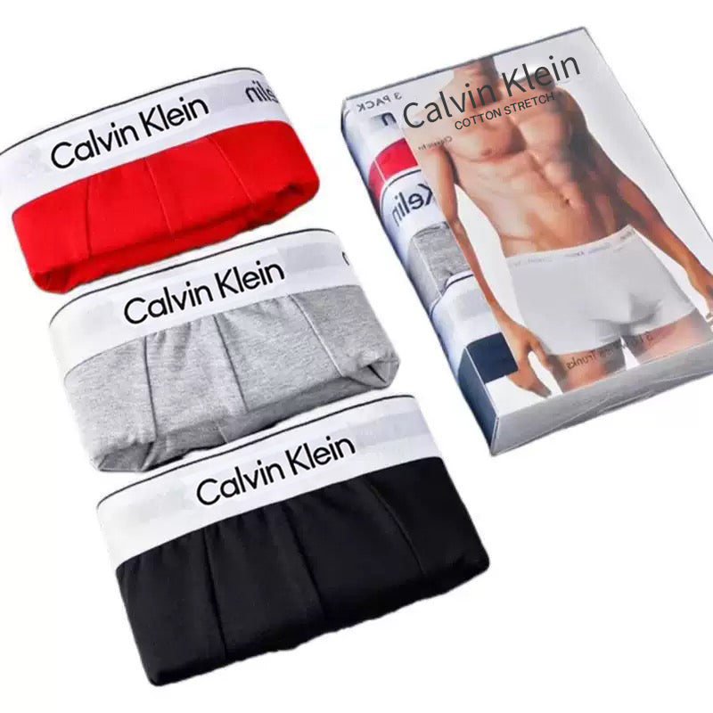 CK Pure Cotton Boxer Briefs (3-Pack)