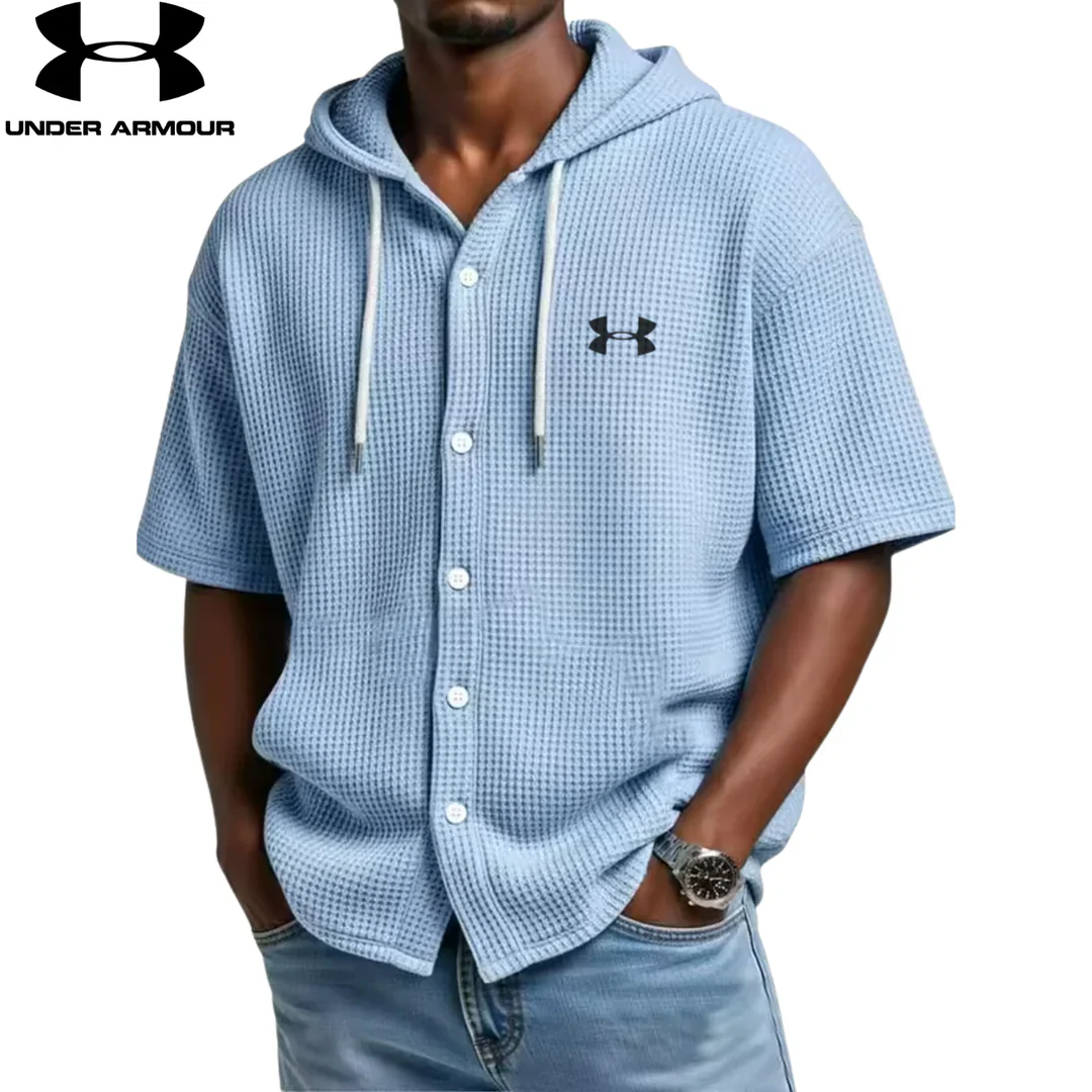 UA Waffle Knit Hooded Shirt