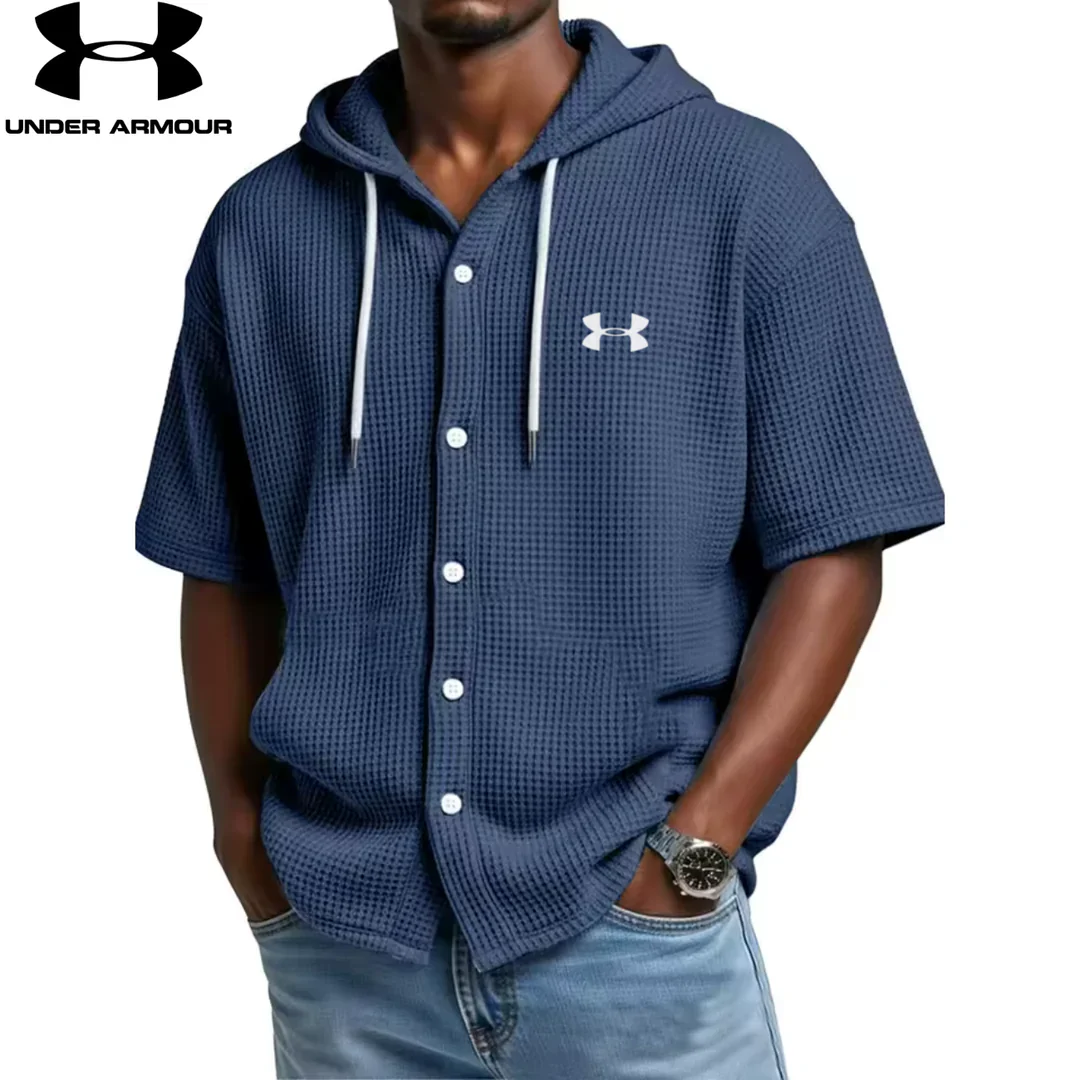UA Waffle Knit Hooded Shirt