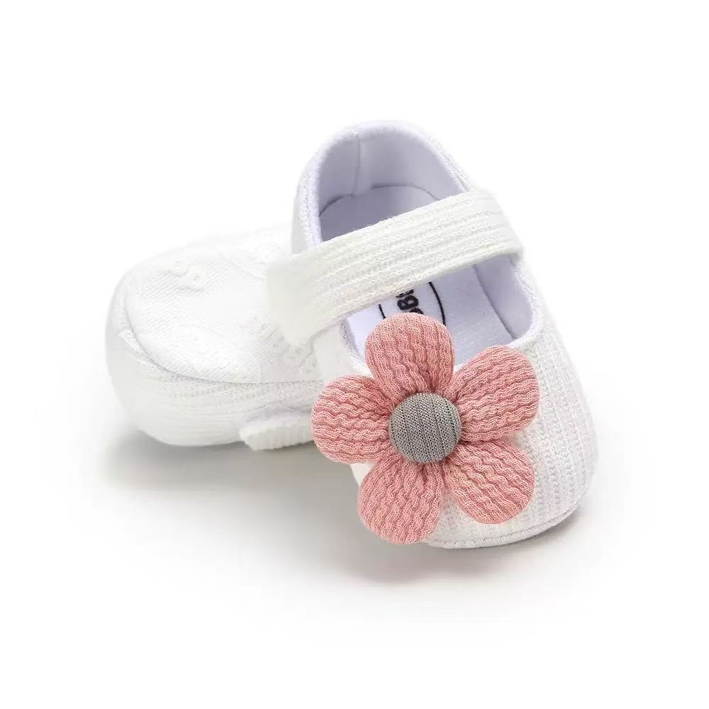 Hand-knitted soft-soled baby and toddler shoes