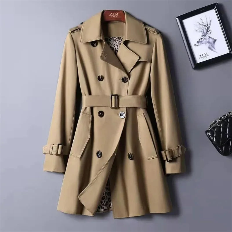 Women's Valencia double-breasted trench coat