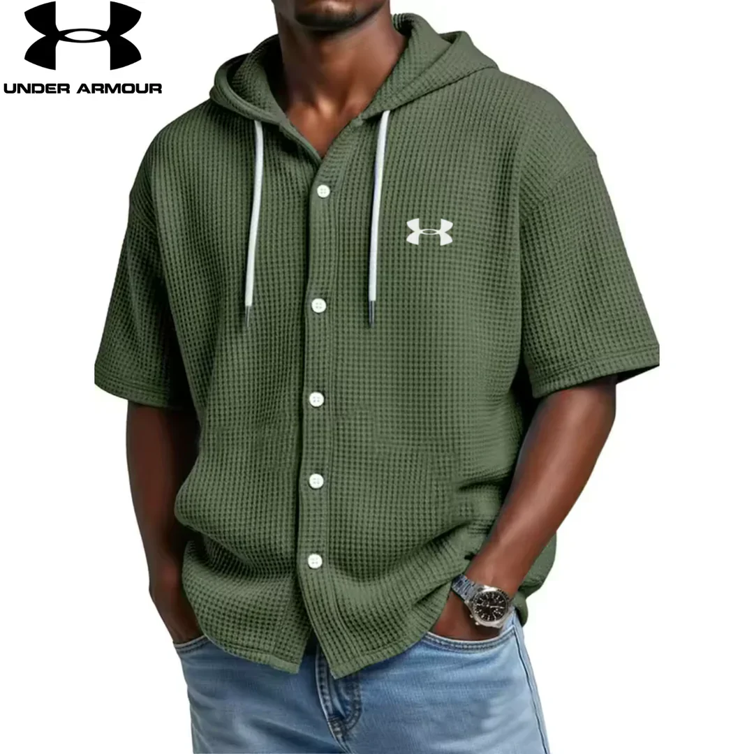 UA Waffle Knit Hooded Shirt