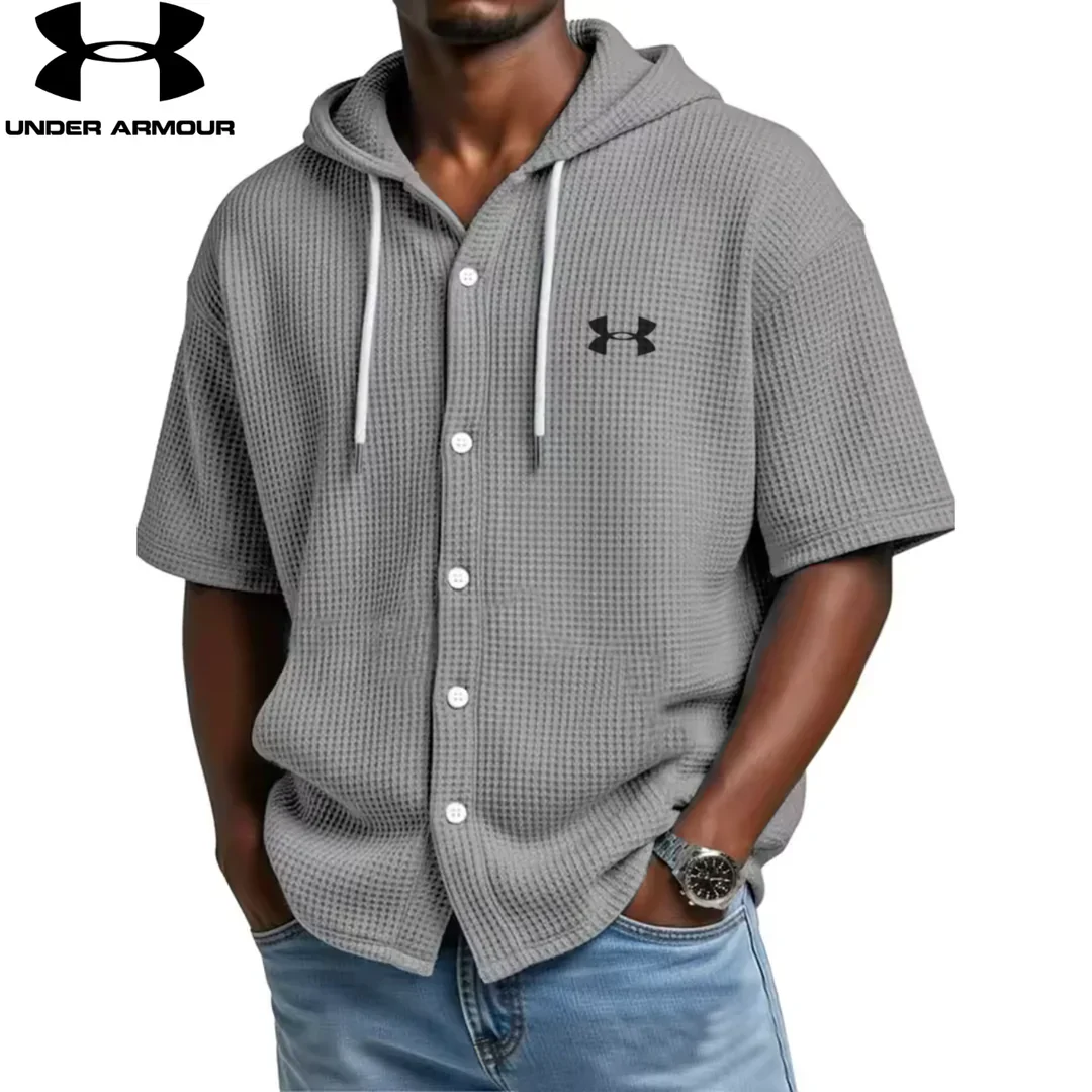 UA Waffle Knit Hooded Shirt
