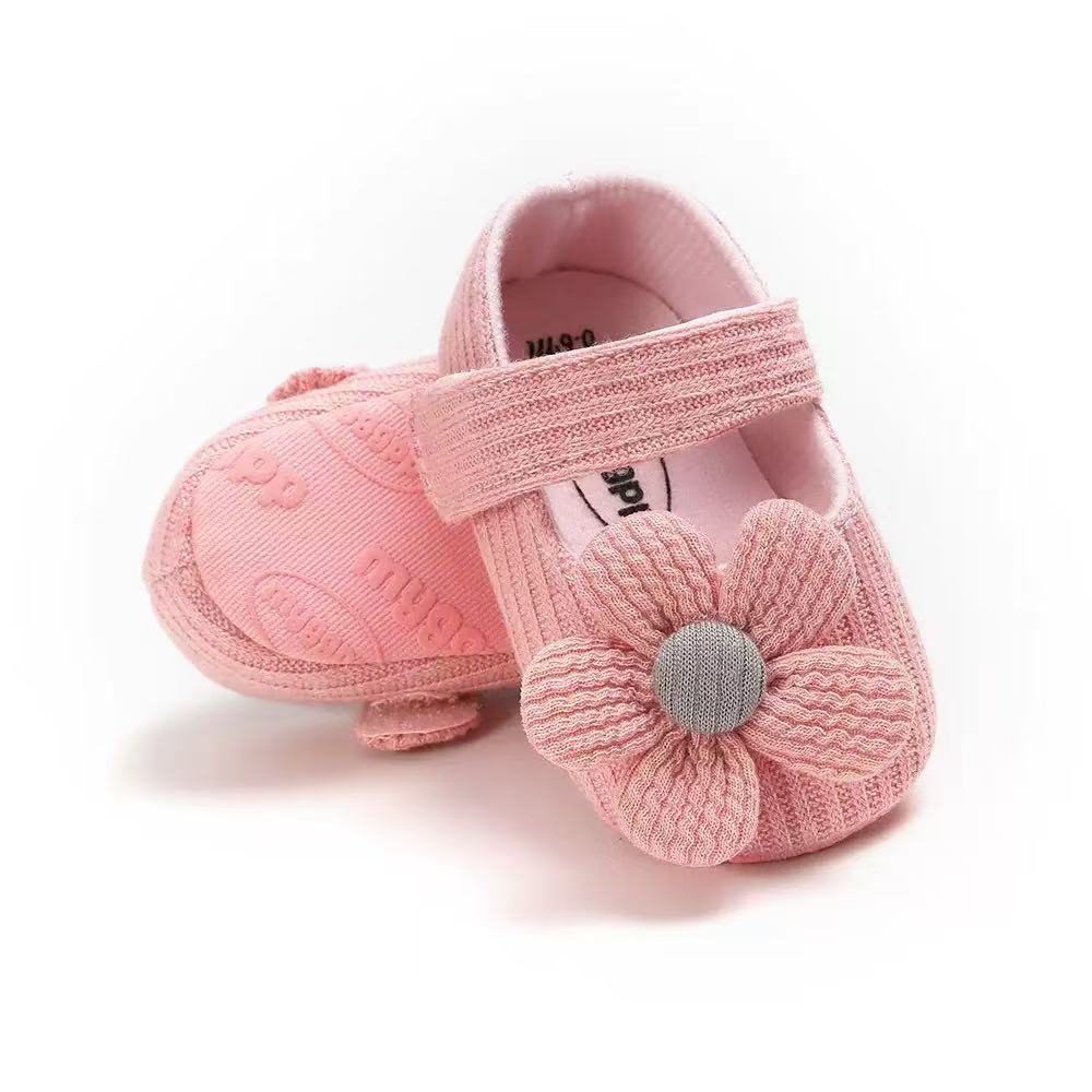 Hand-knitted soft-soled baby and toddler shoes