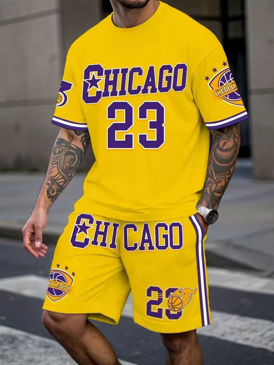 Men's Printed Jersey Set