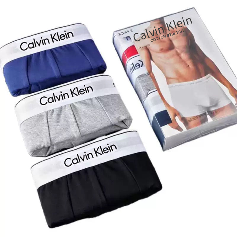 CK Pure Cotton Boxer Briefs (3-Pack)