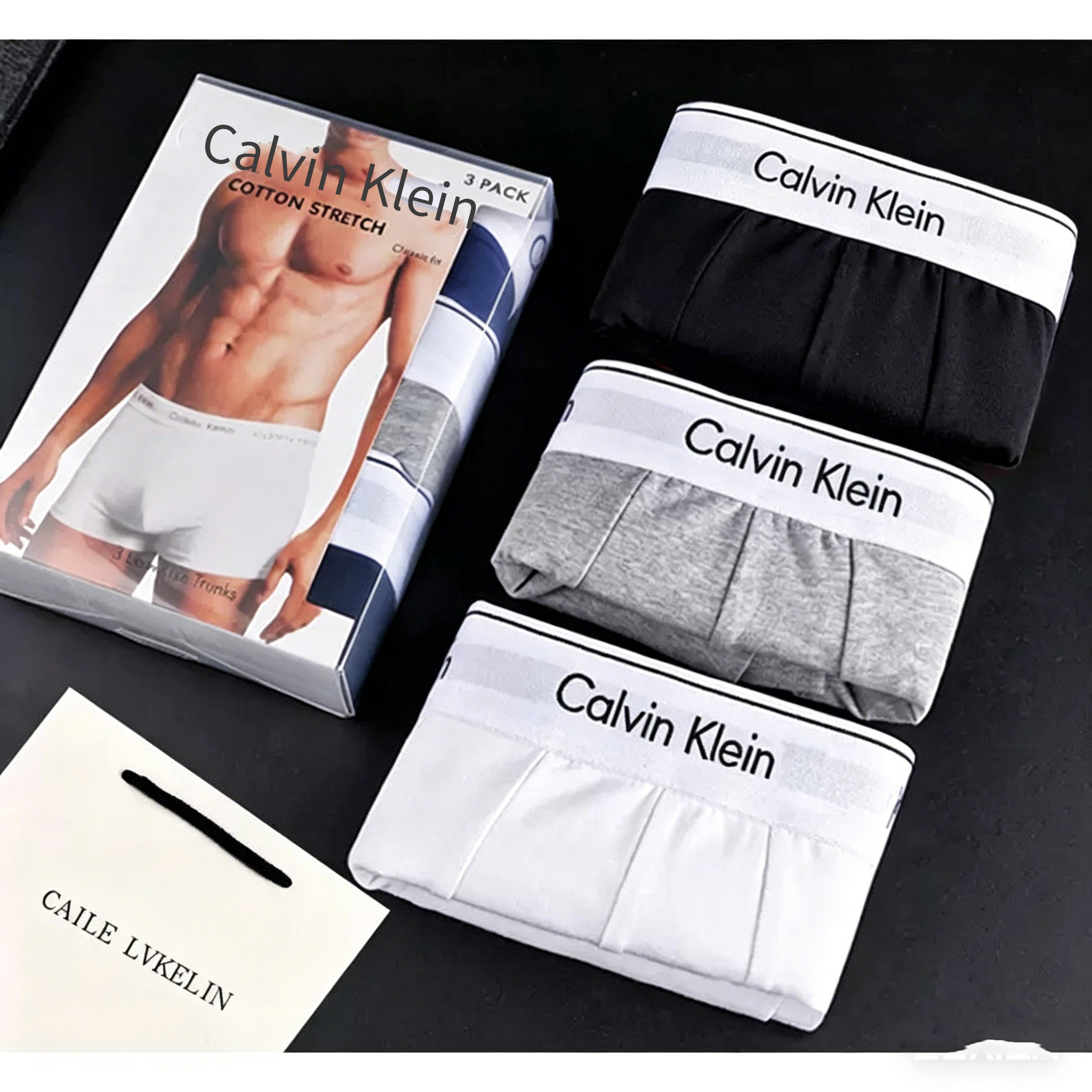 CK Pure Cotton Boxer Briefs (3-Pack)