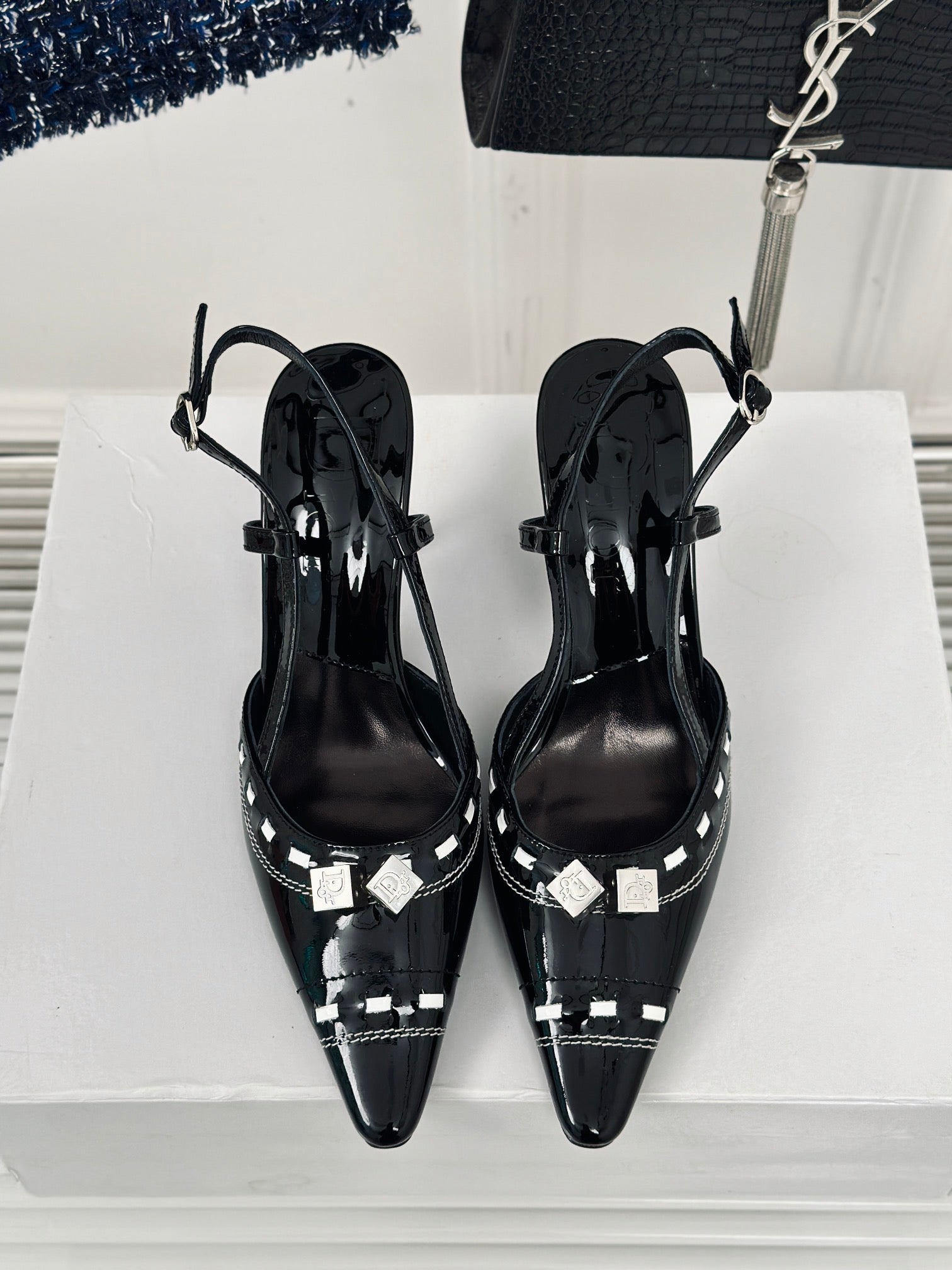 High heel sandals DI new pointed dice VIP 1:1